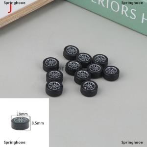 [COD] Springhooe 10ชิ้นล้อยางของเล่นแบบทำมือมินิเทคโนโลยี4WD รูยางสีสันสดใส