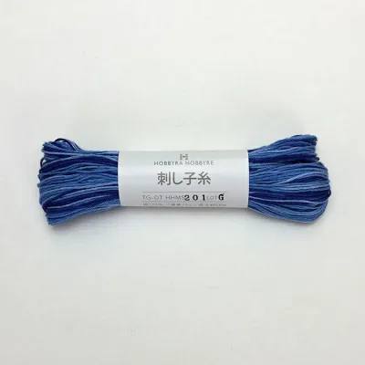 Japanese SASHIKO Embroidery Thread 18 Colors 56m Mix bokashi Hobbyra Hobbyre