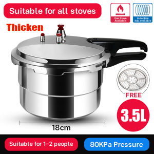 Pressure cooker 80kpa high pressure mini pressure cooker vacuum pressure cooker for 2-8 people Applicable to: gas stove electric stove 80kpa high pressure design speed up the stewing of ingredients fast cooking Capacity: 3.5L/4.3L/5.2L/7.3L/9L/11L