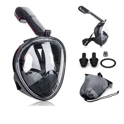 Ecosport Underwater Full Face Mask Snorkeling Diving Swiming Snorkeling Breather Pipe S/M or L/XL Sea view 180 Degrees Anti-Leak Anti Fog
