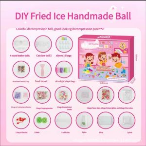 GOXBERK Cat Paw DIY Squishy Making Kit Sensory Slow Rebound Handmade Ball Skin Boys Girls Fidget DIY Squeeze Ball Kit Kid Toy
