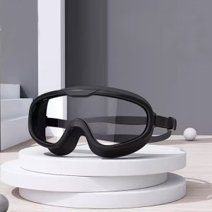 [ จัดด่วน ] แว่นตาว่ายน้ำกรอบใหญ่กันน้ำและกันหมอกความละเอียดสูงสำหรับผู้ชายและผู้หญิงแว่นตาว่ายน้ำมืออาชีพแว่นตากันแดดแว่นตากันแดดแว่นตาในตัว