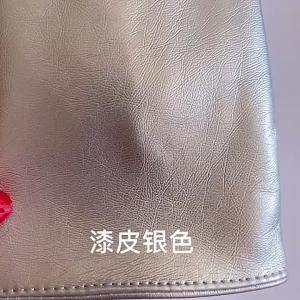 Patent Leather Long Gloves Faux Sheepskin Mirror Shine Leather Metal Silver 50cm Women PU Gloves Nightclub Party Cosplay HPU19