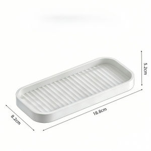 Stainless Steel Wave-Shaped Soap Rack With Water Tray Dual-Side Usable Large Waterproof & Rust-Proof