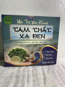 Trà túi lọc tam thất xạ đen (hộp 40 gói) xạ đen tam thất Bảo Khang thanh nhiệt mát gan hỗ trợ giải độc gan tiêu u tăng đề kháng HH