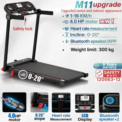 Foldable Treadmill Mini Running Home Gym Home Exercise Fitness Machine Treadmill Incline Heart Rate Indoor Running