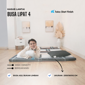 Kasur Busa Lipat 4 Ukuran 200 x 160 x 5 cm | Matras Lantai Lipat