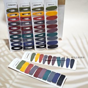 Bộ kẹp tóc phong cách Hàn Quốc dễ thương cho phụ nữ thiết kế Giọt Nước Mắt thời trang với Làm mờ hoàn hảo cho tạo kiểu tóc bên hoặc trên cùng