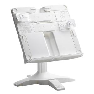 JIA M Góc điều chỉnh được Giá để sách nâng hạ cánh Có kẹp Có thể kéo dài Kệ sách đọc sách Túi để bàn Nhựa Giá để sách Bản nhạc