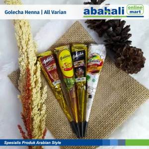 Heena/Henna/Hena Magic Golecha Warna Maroon Red Cherry Hitam Cokelat Aman Dan Aman Dipakai