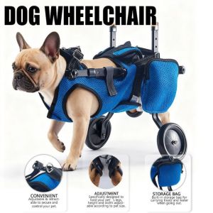 BLACKON Rear Leg Support Pet Wheelchair Adjustable DogCat Pet Disability Car Cart with Wheels Disabled Dog Wheelchair Elderly Dog