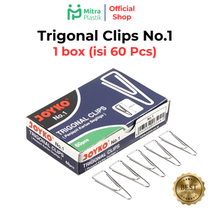 Trigonal Clips No 1 Joyko Paper Clip Kecil Klip Penjepit Kertas