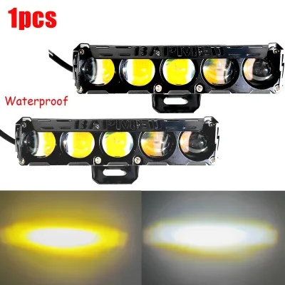 2PCS Lampu Tembak Led Foglamp CR7 SQL 5 Mata Laser Gun LED Laser D2 D3 Transformer 5 Mata Lensa Putihkuning