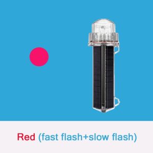 BETTERFORM Floating Warning Lamps Solar Powered Net Mark/Position Signal Light Marine Navigation Light Flashing Marine