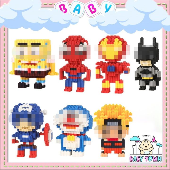 Children's Cute Cartoon Mini Block Micro Building Blocks Educational ...