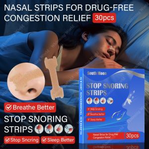 30pcs Nose Nasal Strips To Reduce Snoring Anti-Snoring And Relieve Congestion Breath Better Sleep Anti-Snore Plaster