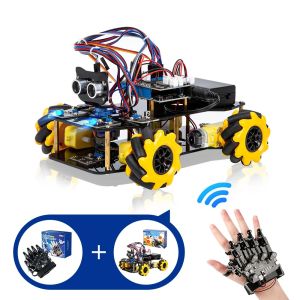 2026 ACEBOTT Sensing Gloves Gesture Control Smart Car Motion-Sening Glove Robot Car kit for Arduino Kit
