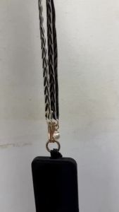(HD1)Adjustable Long Phone Lanyard with Pearl Pendant - Crossbody Strap for Secure Carry