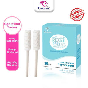 Gạc Rơ Lưỡi Vệ Sinh Răng Miệng Phù Hợp Cho Bé Từ 3 Tháng Tuổi Trở Lên Hộp 30 Que