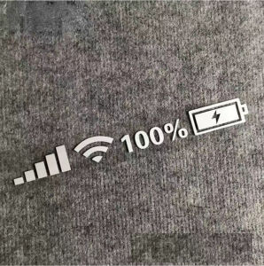 Decal dán hình wifi sóng điện thoại decal dán trang trí xe hơi siêu đẹp