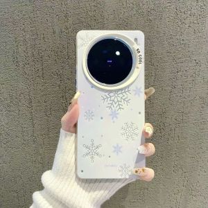 เคส Vivo X100 X90 5G เคส Vivo X100 X90 Pro เคส เกล็ดหิมะพร้อมกล้องป้องกันกรอบกันกระแทกกรณีโทรศัพท์มือถือที่ทนต่อการสึกหรอ
