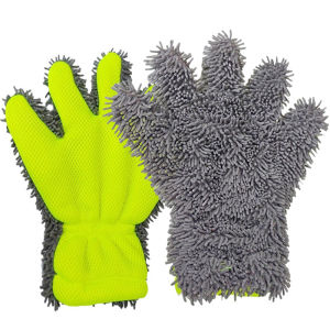 438178 ZXC 1PC Waterproof Mitt Premium Microfiber Wash Mitt Auto Car Wash Soft Anti-scratch For Car Wash Multifunction Thick Cleaning Glove