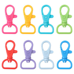 2/5Pcs 22x40mm Colorful Plastic Swivel Snap Hook Clip Lobster Clasps for Keychain Keyring Bag Backpack Hanging Hooks DIY Craft Accessories