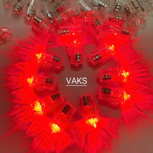 COMBO 30 ĐÈN LED  viên đạn nhựa trong  - lắp vào đèn lồng đèn trung thu đồ chơi trẻ em..ĐỎ KHÔNG CHỚP