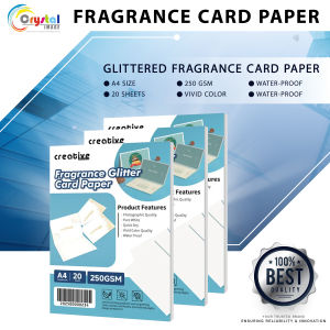 Creative Fragrance Glitter Card Paper 250gsm A4 20 sheets for DIY Art Craft Greeting Cards