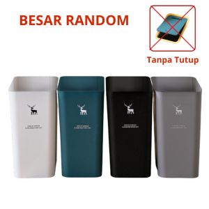 GBS Kotak Sampah Klik Otomatis Multifungsi - Warna Abu-abu Tua Navy Kapasitas 35L Desain Minimalis