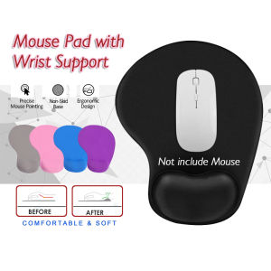 Silicone Wrist Mouse Pad with Rest Thickened Mousepad Comfortable Wrist Mousepads Gaming Mouse Mat with Wrist Support