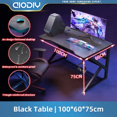 AIODIY Gaming Table home office desk study table brand new computer table laptop game desk for desktop table thick solid wood is waterproof corrosion resistant wear resistant High temperature resistance without deformation