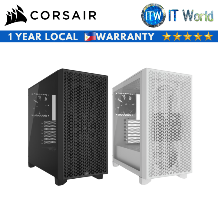 Corsair 3000D Tempered Glass Mid-Tower ATX PC Case (Black | White ...