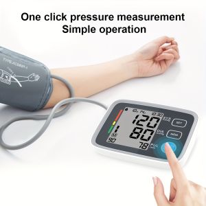 【Original 】ALPHAMED Automatic Digital Blood Pressure Monitor with 22.1-43.18cm Cuff - Battery Operated No Plug Needed Includes Memory Function Start/Stop Button and Durable Design for Home Use Home Blood Pressure Monitor|Modern Blood Pressure Monitor