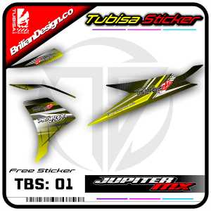 Sticker Striping Jupiter Mx New 135 - Stiker Striping Variasi Motor Jupiter Mx New 135. TBS.01
