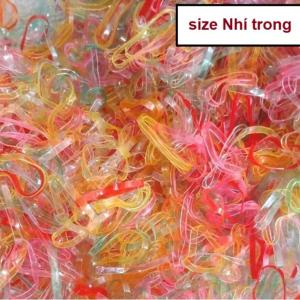 Combo thun buộc tóc chun cột tóc màu sắc tươi trẻ cao su dẻo bền co giãn tốt G517-Thuntoc