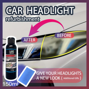 Agen Perbaikan Poles Lampu Depan/Pembersih Lampu Depan Mobil 150Ml dengan Penghapus Biru/Pembersih Kaca Lampu Depan Mobil dan Motor Alat Pembersih Kap Lampu Mobil
