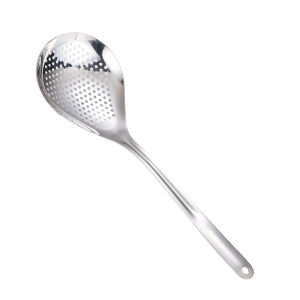 Sendok Sup Kuah Sayur Stainless Super Tebal/Sendok Penyaji Centong /Steel Serving Spoon /Sendok Bulat Sayur/304 Stainless Strainer