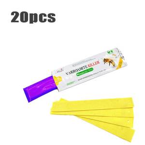 20 Strips Professional Bee Acaricide Fluvalinate Strips Bee Varroa Mite Killer Beekeeping Supplies