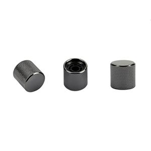 3 Pieces Metal Volume Tone Dome Knob Cap Guitar Potentiometer Speed Control Knobs for Electric Guitar or Bass Durable