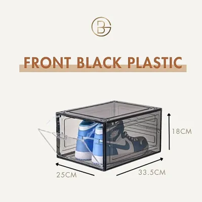 [SG Stock] Transparent Shoe Box | Front and Side View Organizer | Storage Box