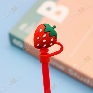 Straw Cap Silicone Dust-proof Plug Glass Tea Milk Straw Splash-proof Lid
