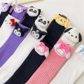 Sanrio Hello Kitty Kuromi Cinnamoroll Children Dolls Socks Pompompurin New Cartoon Student Stockings Cute Girls Home Warm Socks. 