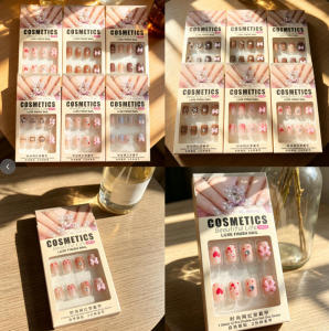 [Jelly glue] es of fake nails DIY mixed colors sale nail art