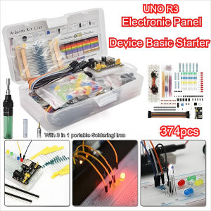 ApeaxFortis-COD🔥1 Set 374PCS 830-hole breadboard suitable for UNO R3 component pack beginner starter kitFor Arduino with Plastic Box