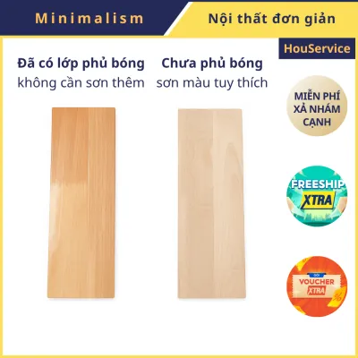 [Cắt theo yc] Tấm gỗ làm kệ rộng 30cm dày 18mm được xẻ từ ván gỗ ghép cao su. Ván gỗ làm kệ bàn DIY nội thất