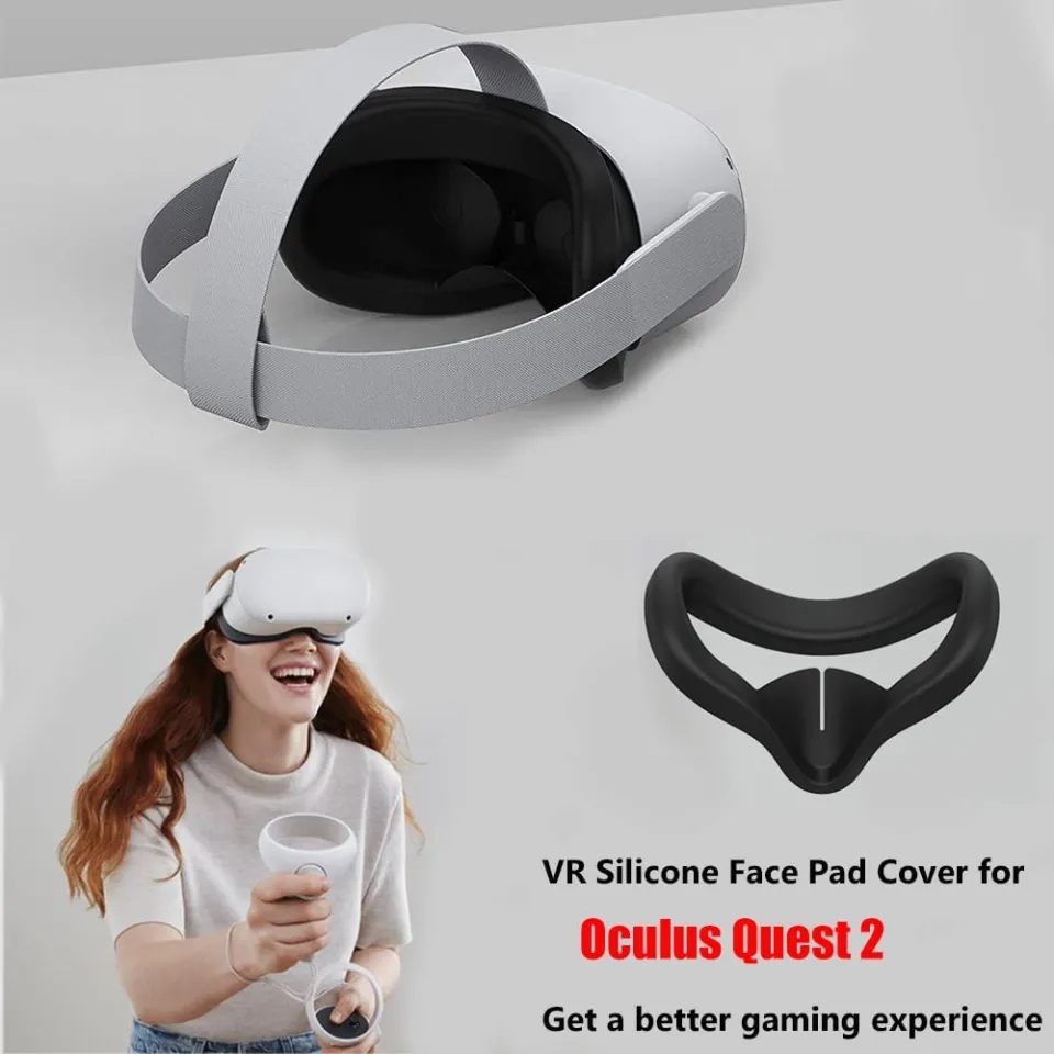 Oculus/Meta Quest Silicone Skin Face Mask PU Leather Foam Face