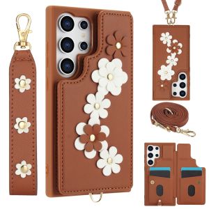 เคสโทรศัพท์ลายดอกไม้ศิลปะดอกไม้สวยงามพร้อมช่อง Samsung กันตกสำหรับฝาหนังปิดป้องกันกาแลคซี S25 S23 S22พลัส/S25 S24 S22 Ultre / S23 FE