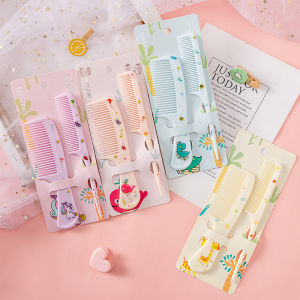 JOYNCLEON Dễ thương tóc phim hoạt hình lược cho trẻ em và trẻ em gái xách tay Lược tạo kiểu nhựa với thiết kế hình động vật vui vẻ