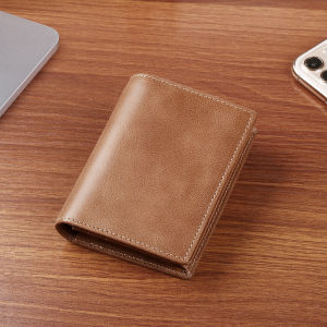 Vintage Oil wax Top layer Cowhide Card Holder RFID Blocking Purse Women and Men Credit Card Wallet Slim ID VIP Cards Bags